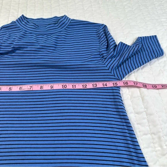 Apt. 9 Casual Blue and Black Striped Midi Dress - Picture 5 of 12